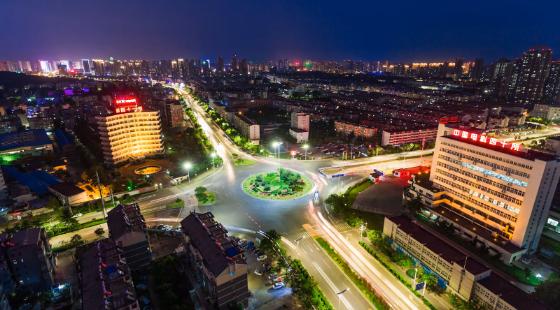 禹會區(qū)夜景圖